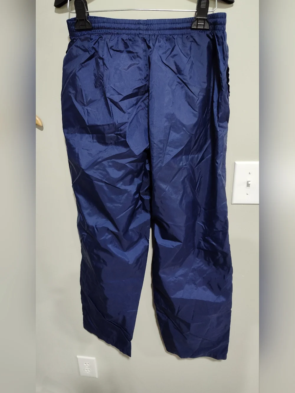 VTG Adidas Windbreaker Track Pants w/Pockets, Mesh-Lined, Men’s M. Blue. 2001 - Picture 4 of 8